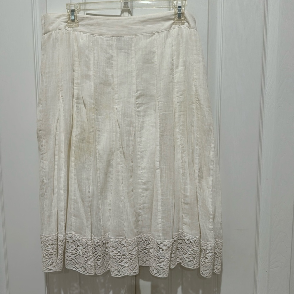 White skirt